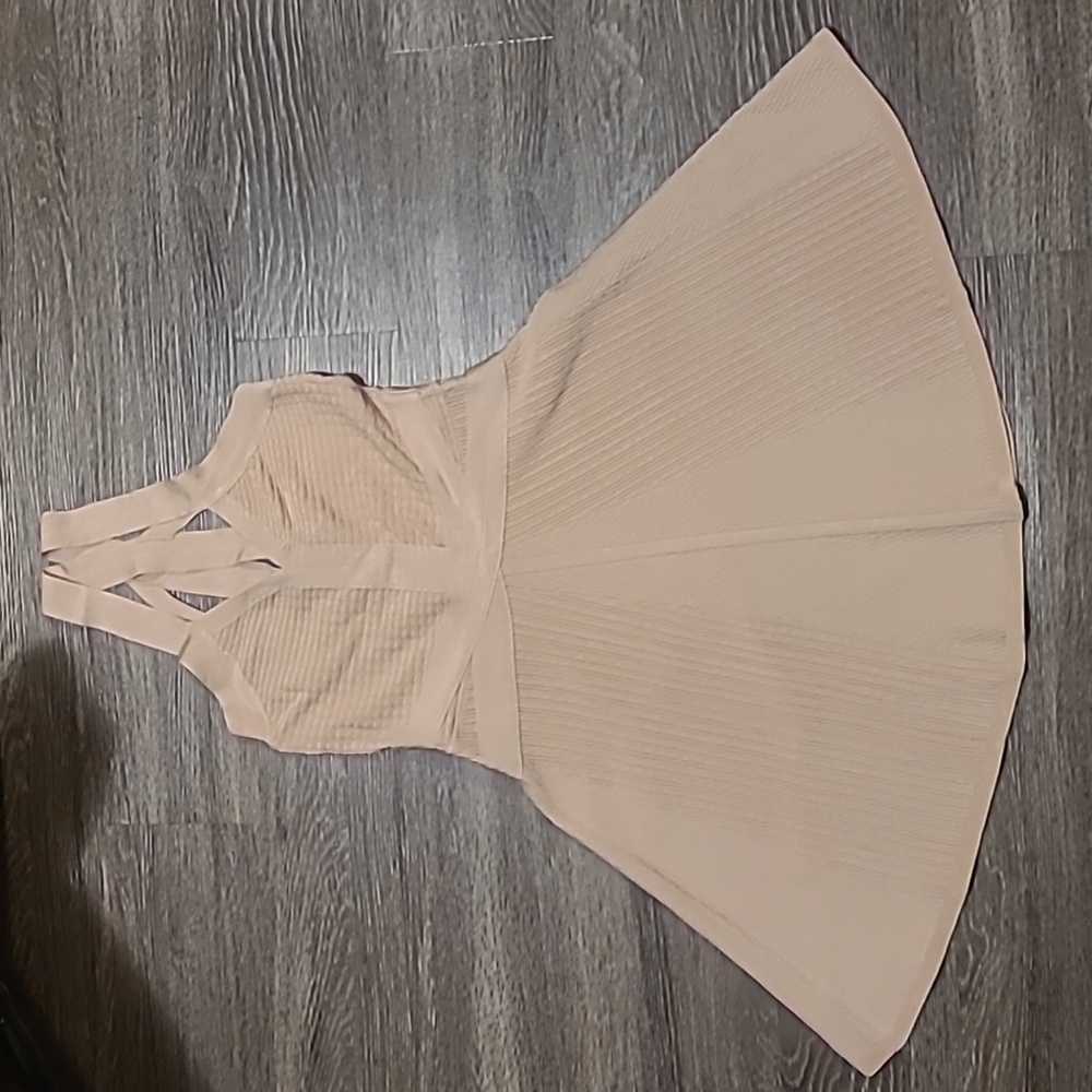 Guess Seashell Pink Flared Dress Medium. Never Warn W/Tags